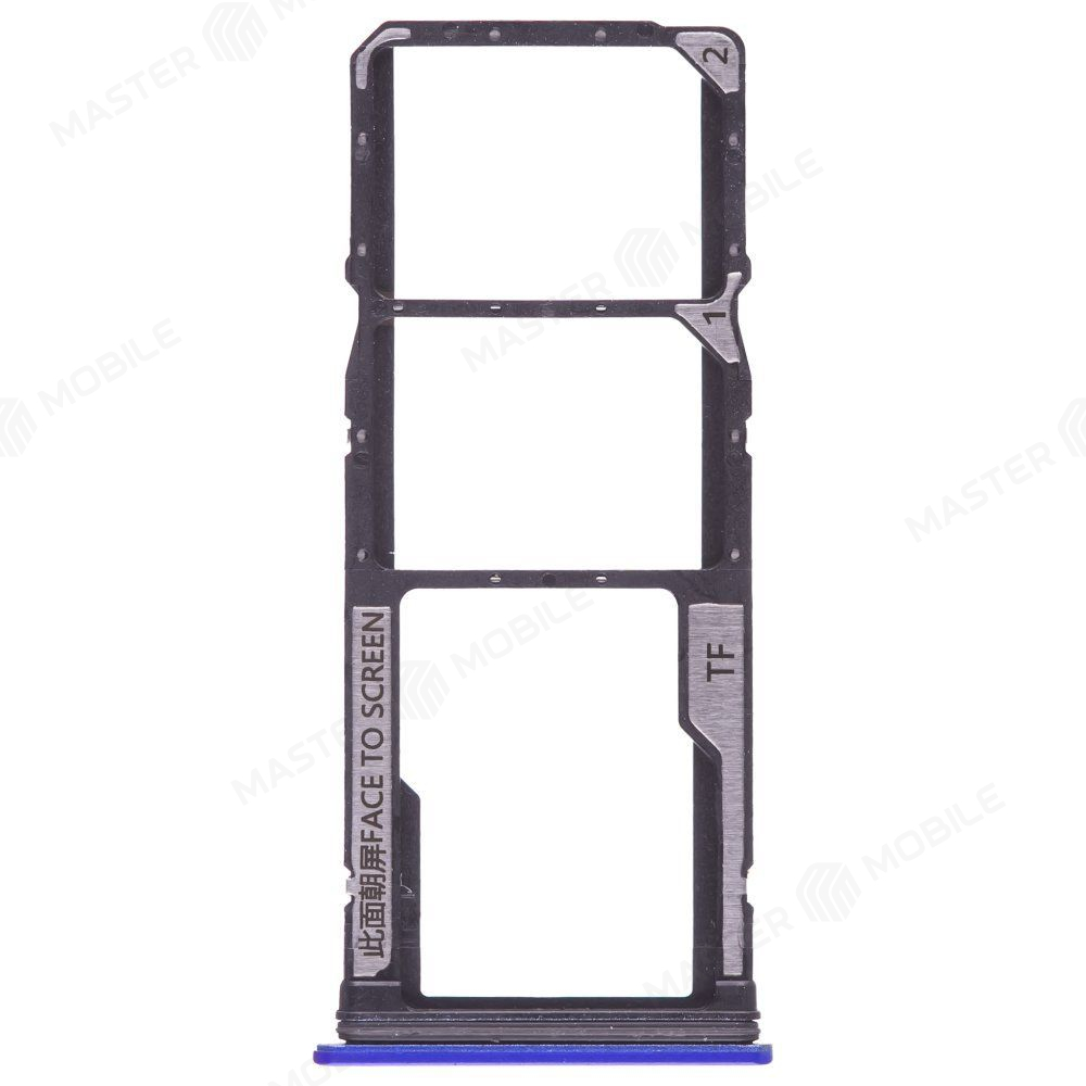 Держатель сим-карты для Xiaomi Poco M5s (2207117BPG) (голубой)