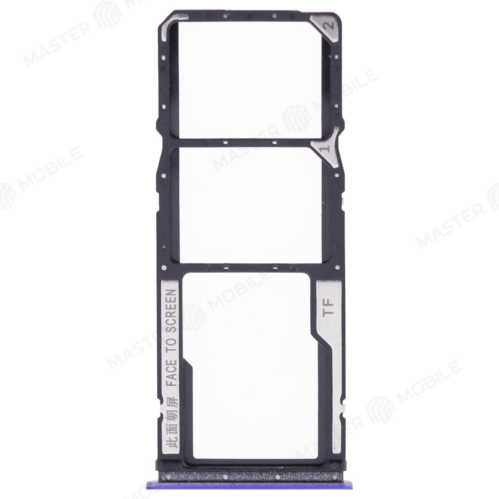 Держатель сим-карты для Xiaomi Poco M3 (M2010J19CG) (синий)