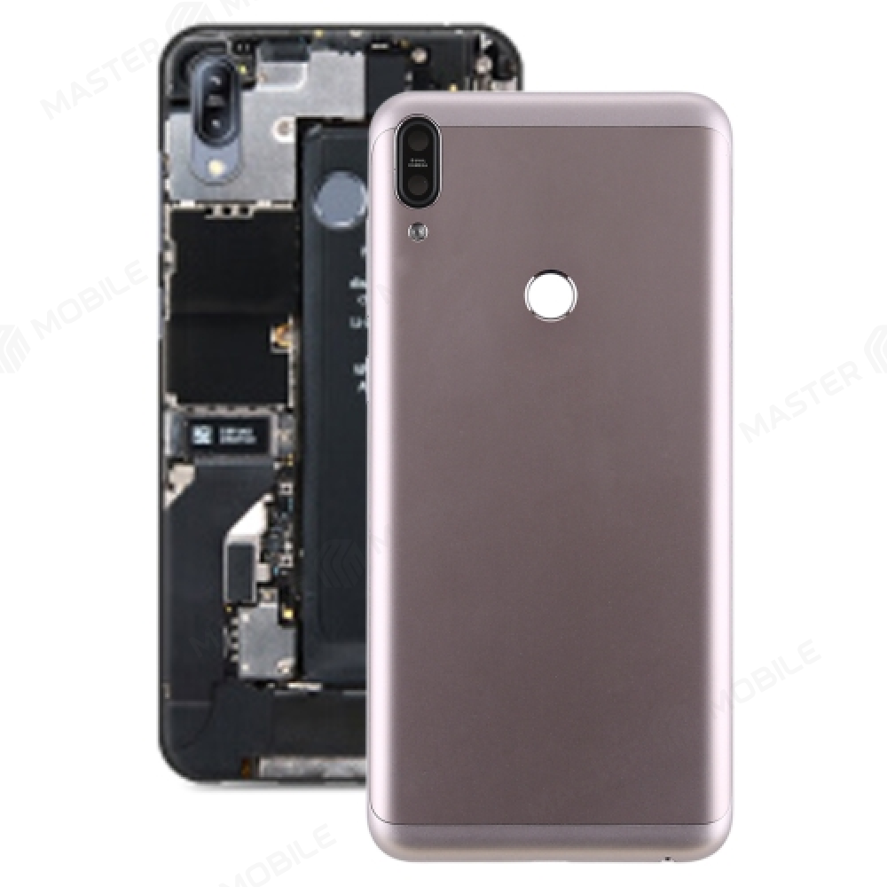 Задняя крышка для Asus ZenFone Max Pro M1 (ZB602KL) (серебристый) (в сборе со стеклом камеры)