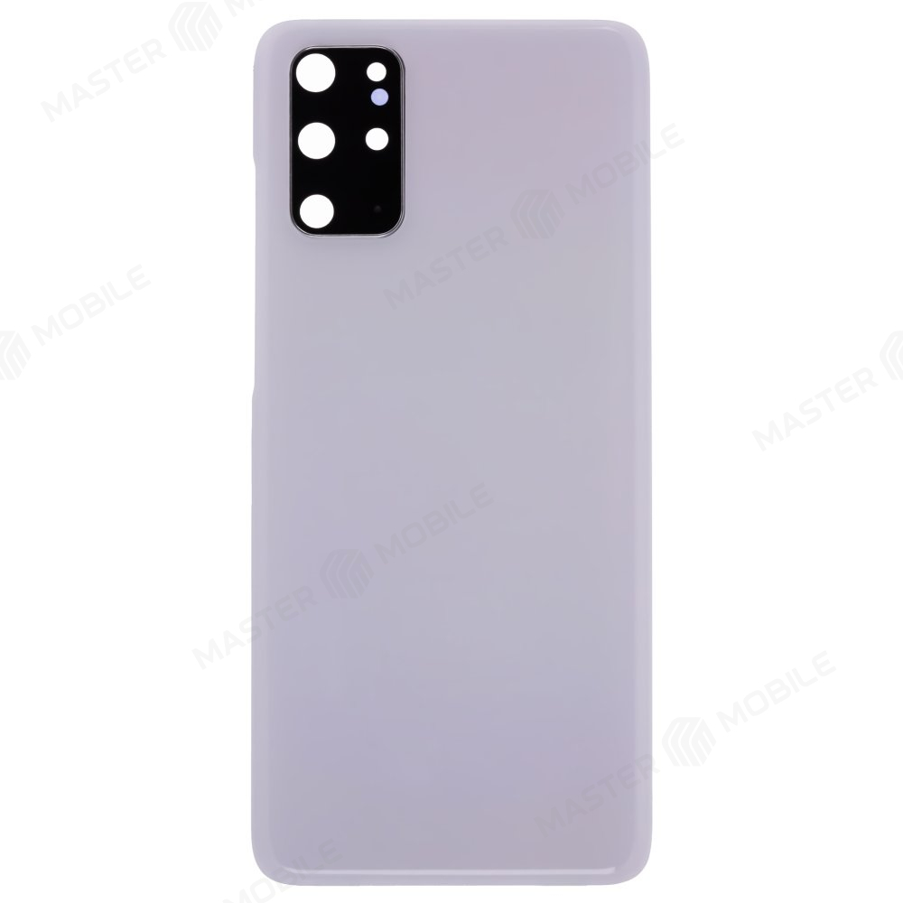 Задняя крышка для Samsung G985 Galaxy S20+ (белый) (в сборе со стеклом камеры)