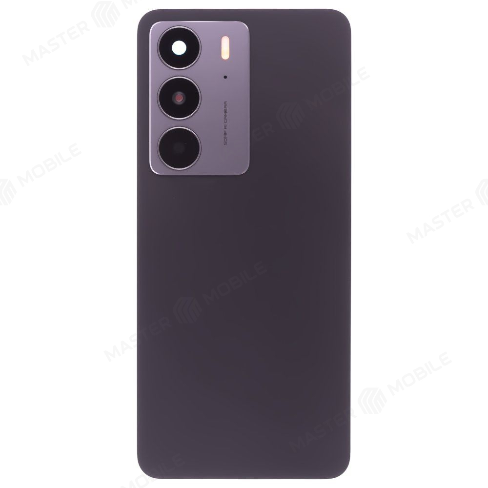 Задняя крышка для Realme C75 (RMX3941) (черный) (в сборе со стеклом камеры)
