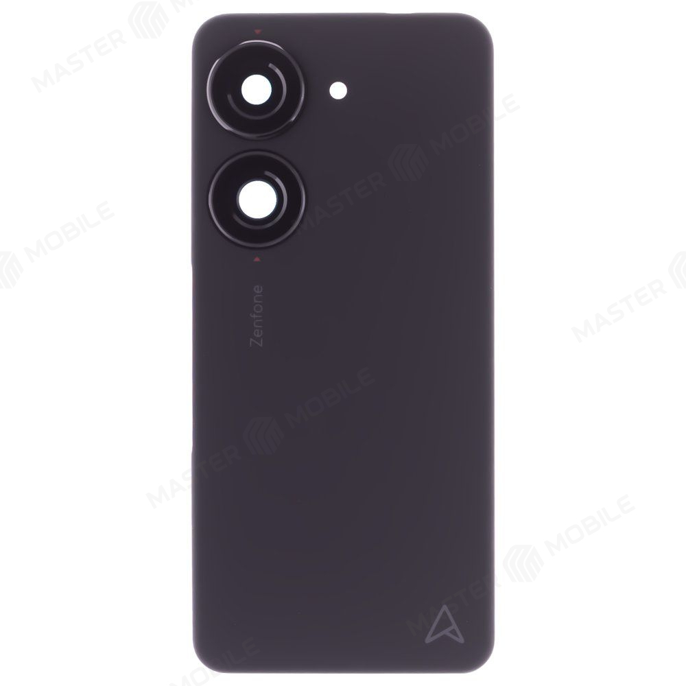 Задняя крышка для Asus ZenFone 10 (AI2302) (черный) (в сборе со стеклом камеры) (ORIG100)