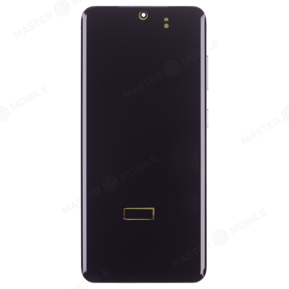 Дисплей для Samsung G980 Galaxy S20 + тачскрин (серебристый) (в рамке) (OLED)