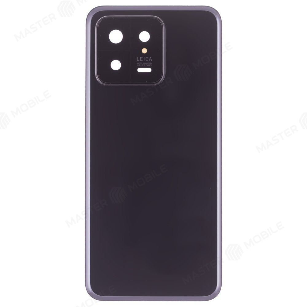 Задняя крышка для Xiaomi 13 (2211133G) (черный) (в сборе со стеклом камеры) (ORIG100)