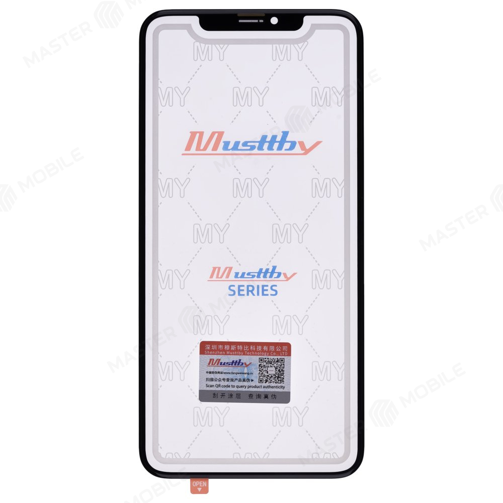 Стекло модуля для Apple iPhone Xs Max + OCA (Musttby)