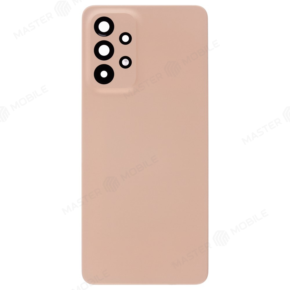 Задняя крышка для Samsung A336 Galaxy A33 5G (персиковый) (в сборе со стеклом камеры)