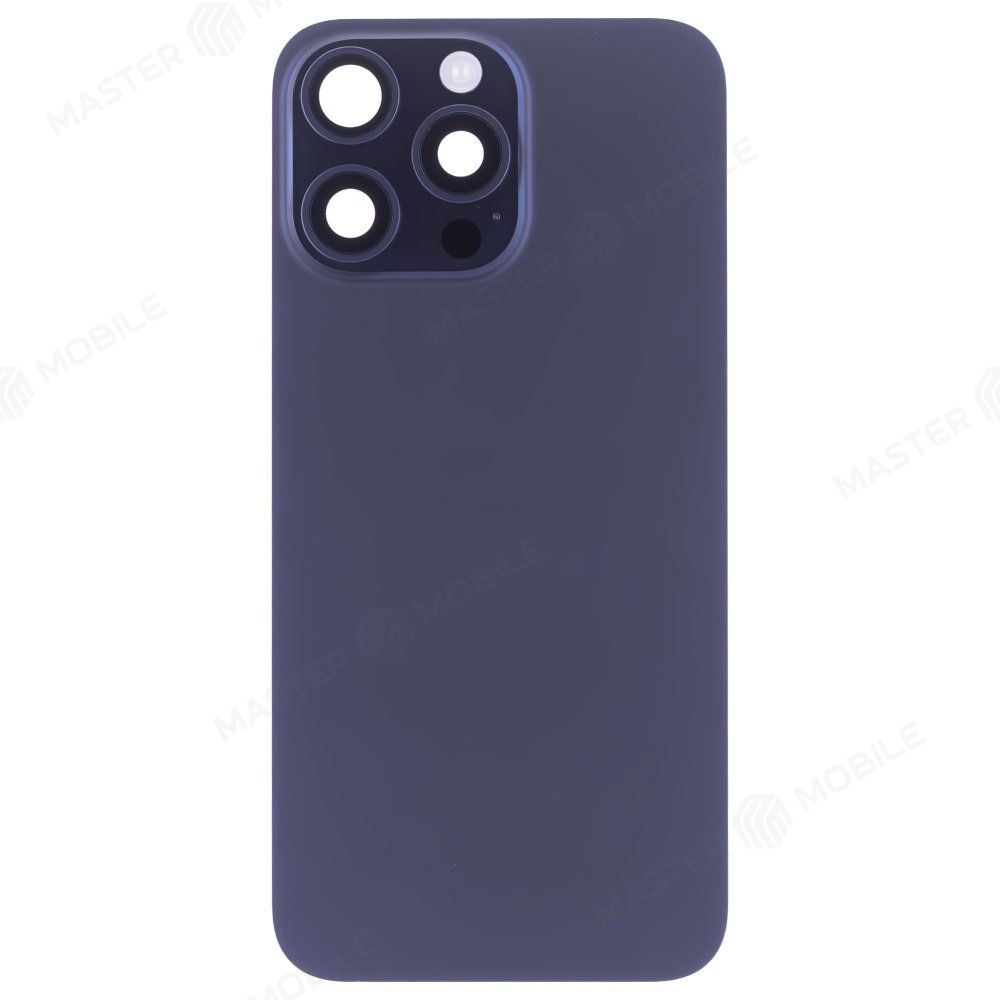 Задняя крышка для Apple iPhone 15 Pro Max (синий) (в сборе) (ORIG100) (Снятый) (возможен дефект ЛКП)