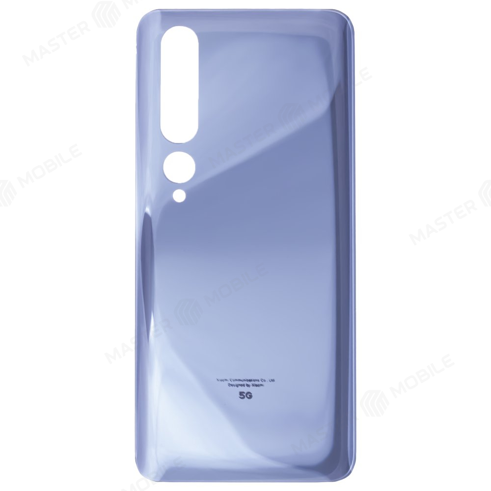 Задняя крышка для Xiaomi Mi 10 5G (M2001J2G) / Mi 10 Pro (M2001J1G) (серебристый)