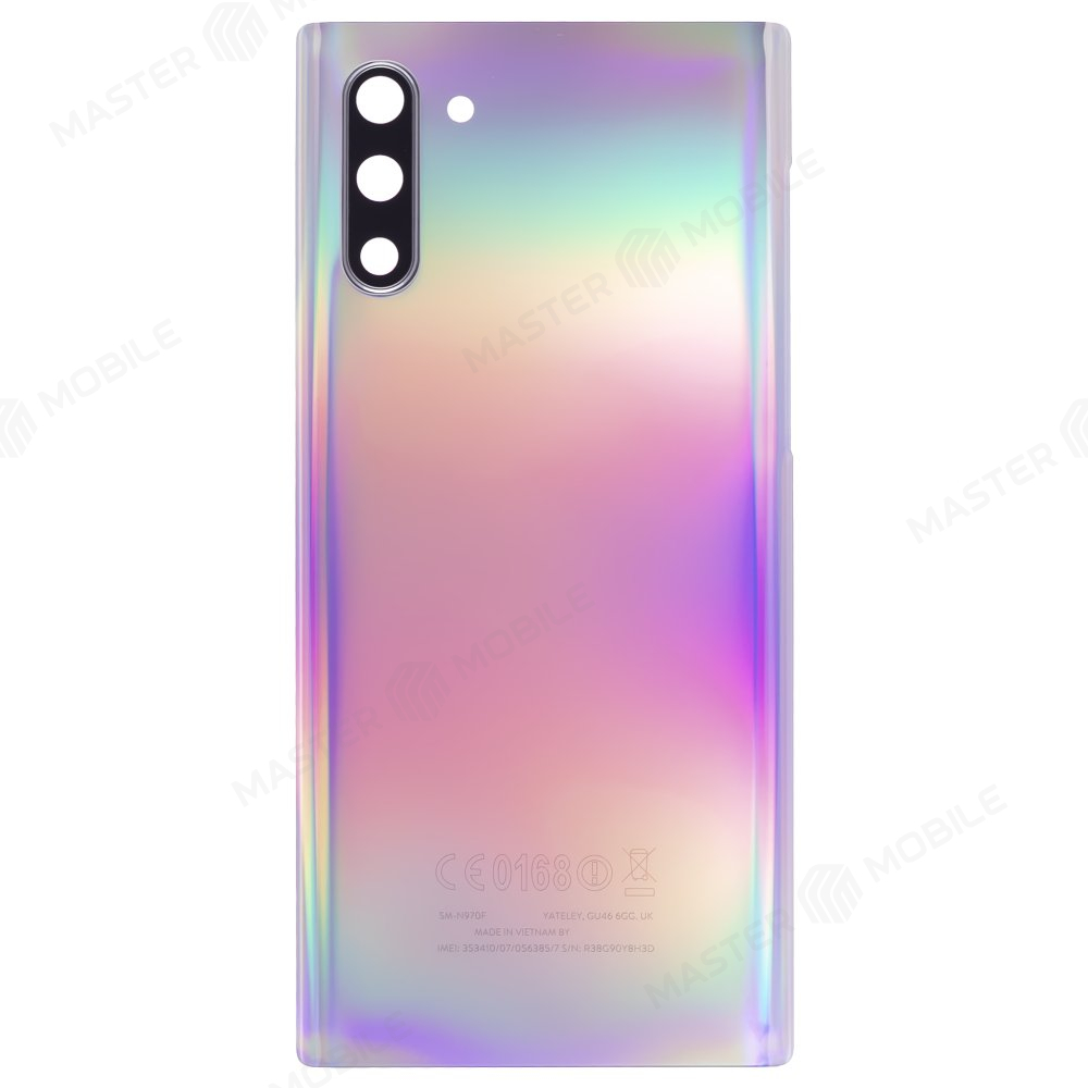 Задняя крышка для Samsung N970 Galaxy Note 10 (перламутровый) (в сборе со стеклом камеры)