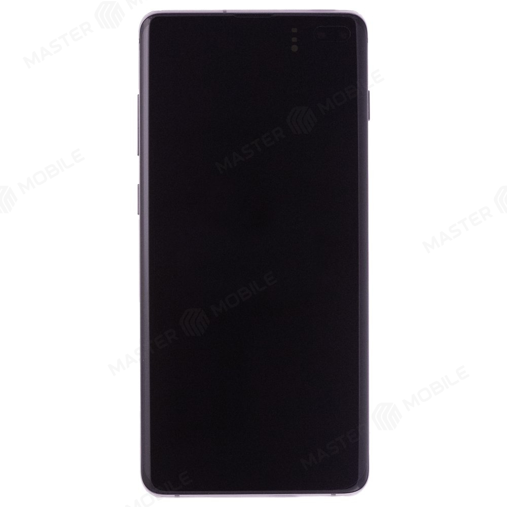 Дисплей для Samsung G975 Galaxy S10+ + тачскрин (черный) (в рамке) (ORIG100) (возможен дефект ЛКП)