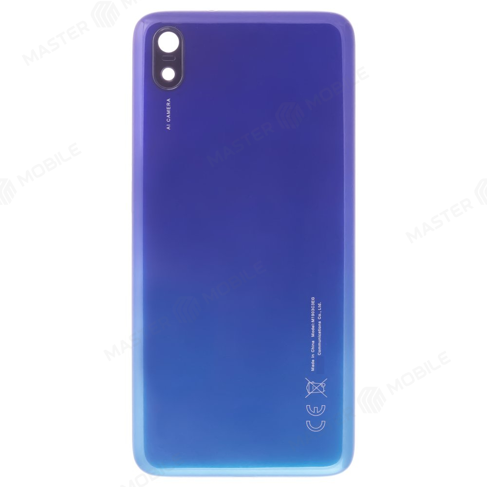 Задняя крышка для Xiaomi Redmi 7A (M1903C3EG) (сине-зеленый) (в сборе со стеклом камеры)