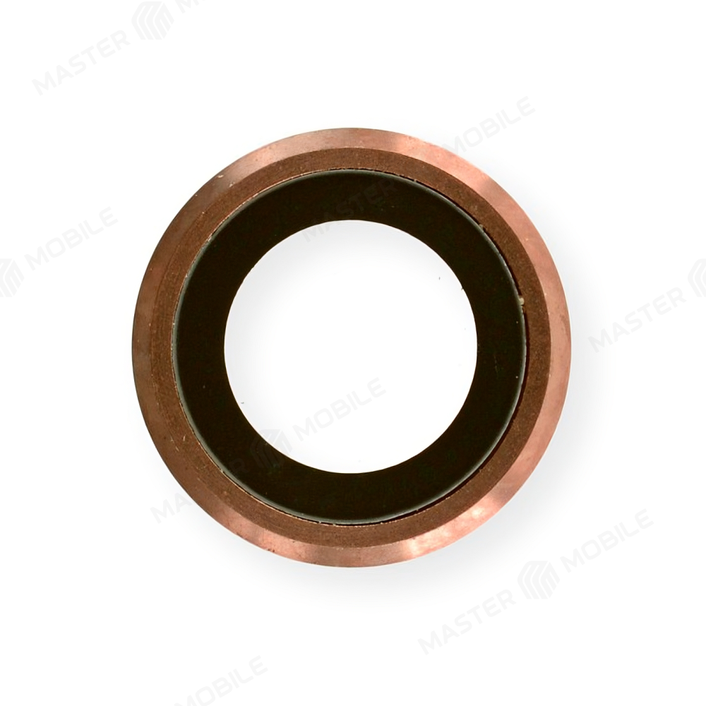Стекло задней камеры для Apple iPhone 6 Plus / iPhone 6s Plus (в рамке) (розовый)