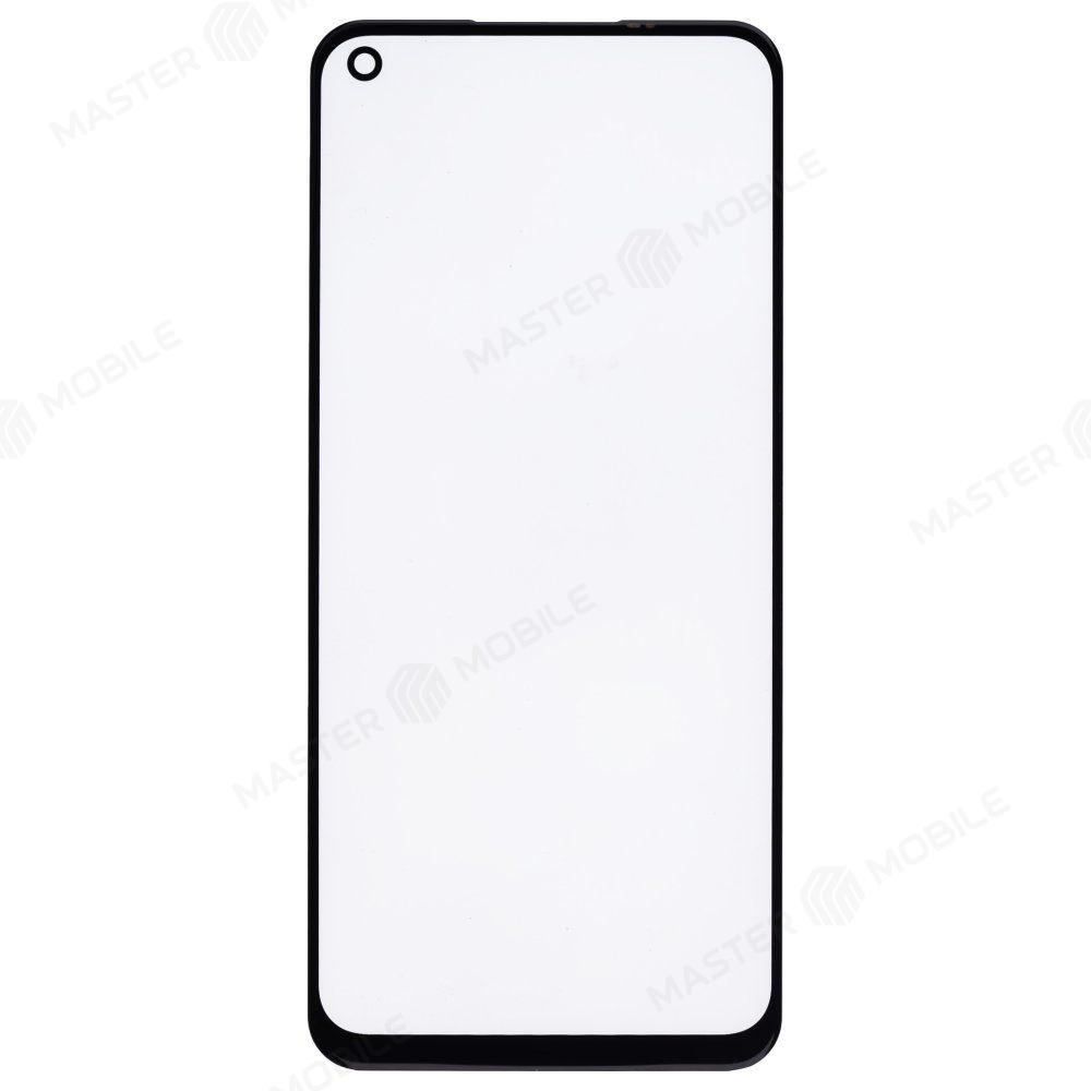 Стекло модуля для Realme 6 (RMX2001) / 8 5G (RMX3241) + OCA (черный)