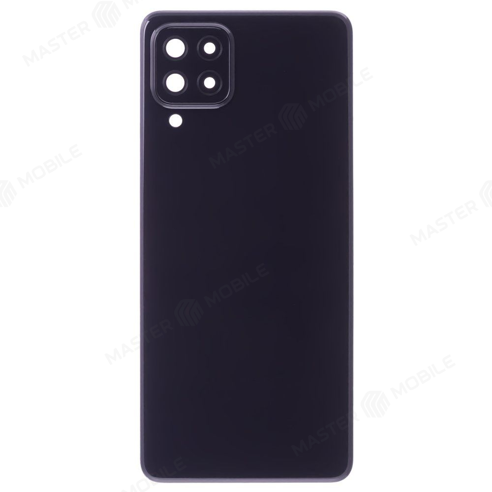 Задняя крышка для Samsung A225 Galaxy A22 (черный) (в сборе со стеклом камеры)