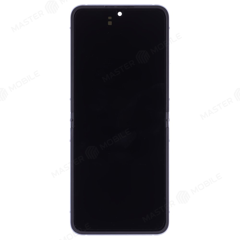 Дисплей для Samsung F741 Galaxy Z Flip 6 + тачскрин (внутренний) (голубой) (в рамке) (ORIG100) (возможен дефект ЛКП)