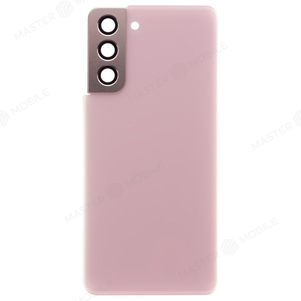 Задняя крышка для Samsung G991 Galaxy S21 (розовый) (в сборе со стеклом камеры)