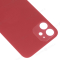 Задняя крышка для Apple iPhone 12 (красный) (с широким отверстием) (Premium) фото №3