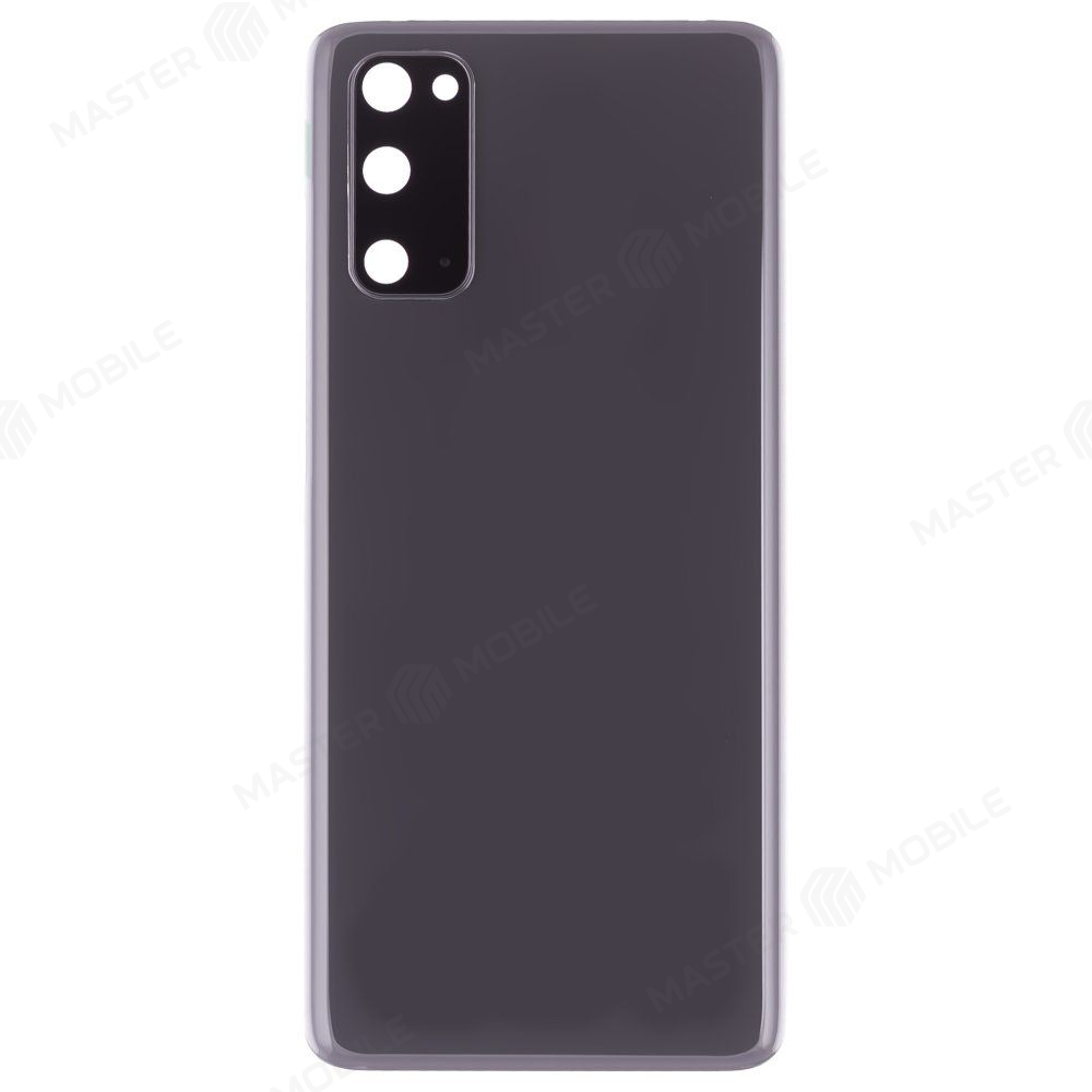 Задняя крышка для Samsung G980 Galaxy S20 (серый) (в сборе со стеклом камеры) (ORIG100)