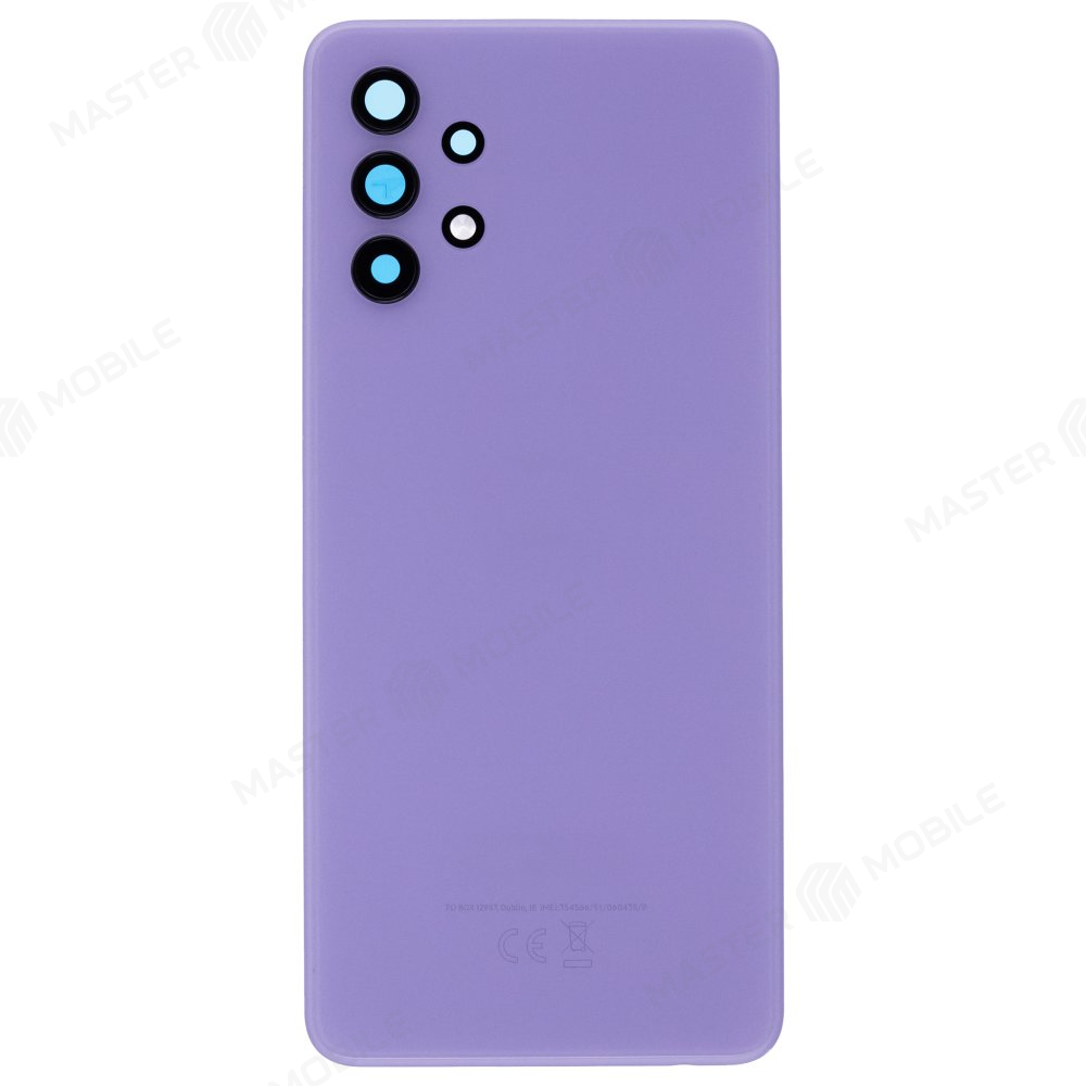 Задняя крышка для Samsung A325 Galaxy A32 (фиолетовый) (в сборе со стеклом камеры)