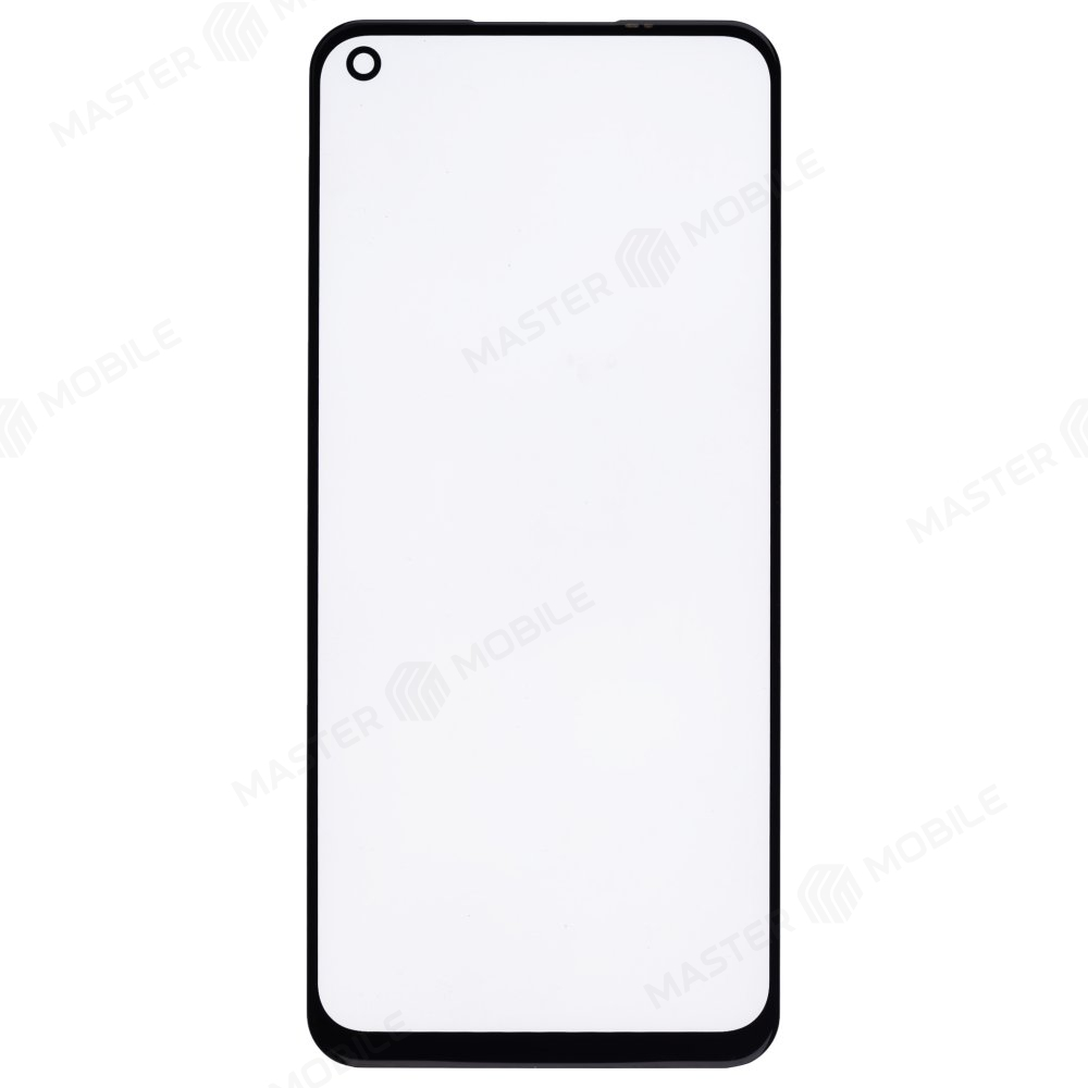 Стекло модуля для Realme 6 (RMX2001) / 8 5G (RMX3241) + OCA (черный)