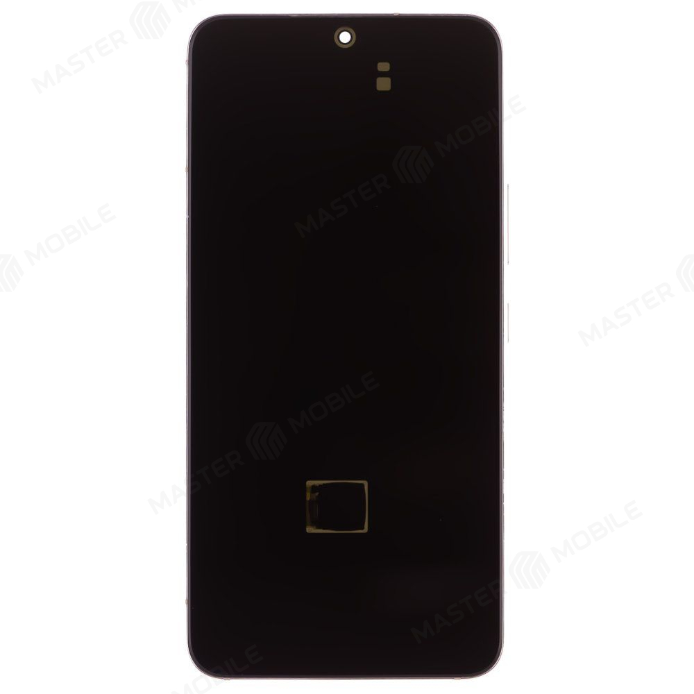 Дисплей для Samsung S901 Galaxy S22 + тачскрин (розовый) (в рамке) (ORIG100) (возможен дефект ЛКП)
