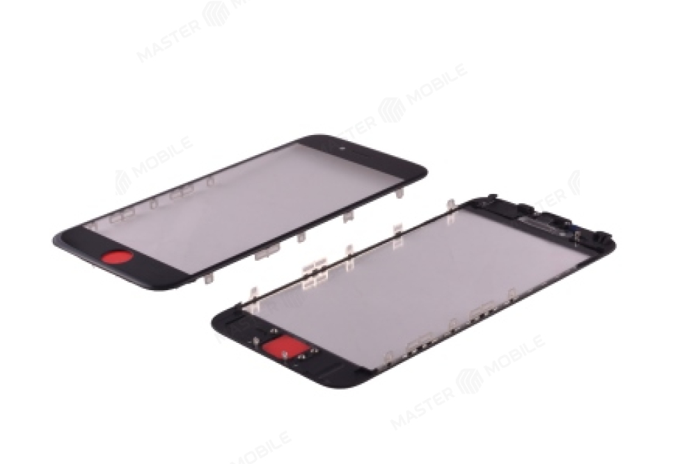 Стекло модуля для Apple iPhone 6s (черный)