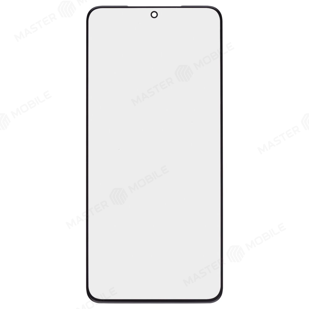 Стекло модуля для Samsung G991 Galaxy S21 + OCA (черный)