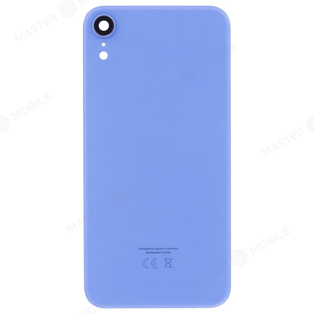 Задняя крышка для Apple iPhone Xr (синий) (в сборе со стеклом камеры) (Premium)