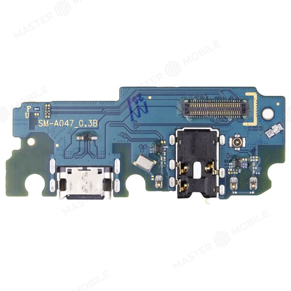 Нижняя плата для Samsung A047 Galaxy A04s с комп. + разъем зарядки + микрофон (ORIG100)