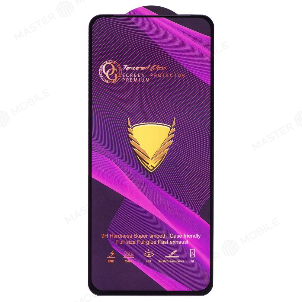 Защитное стекло OG Glass (3 в 1) для Tecno Spark GO 2024 (BG6) (черный)