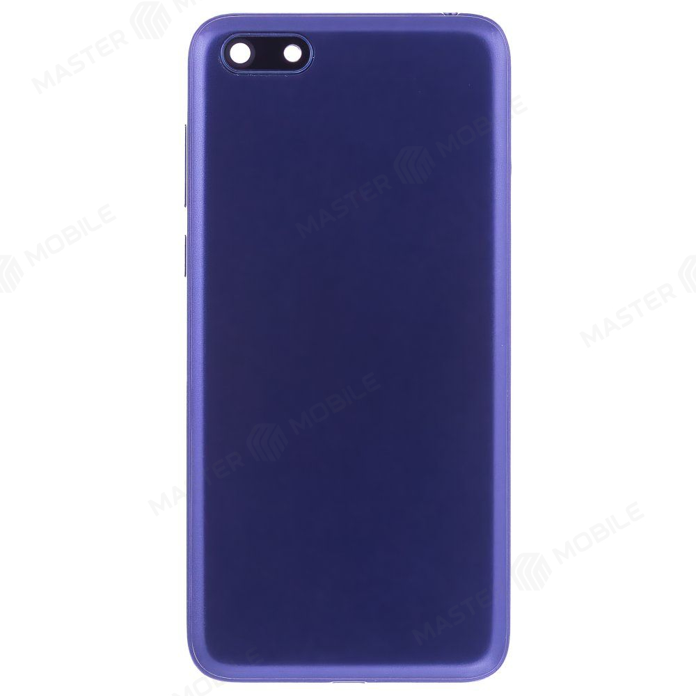 Задняя крышка для Huawei Y5 2018 (DRA-L21) / Y5 Lite 2018 (DRA-LX5) / Y5 Prime 2018 (DRA-LX2) (синий) (в сборе со стеклом камеры)