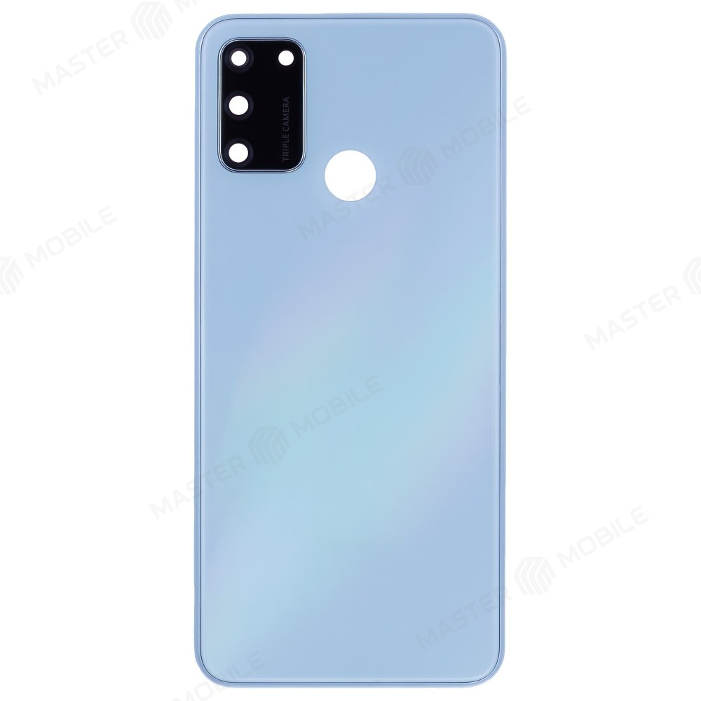 Задняя крышка для Huawei Honor 9A (MOA-LX9N) (голубой) (в сборе со стеклом камеры)