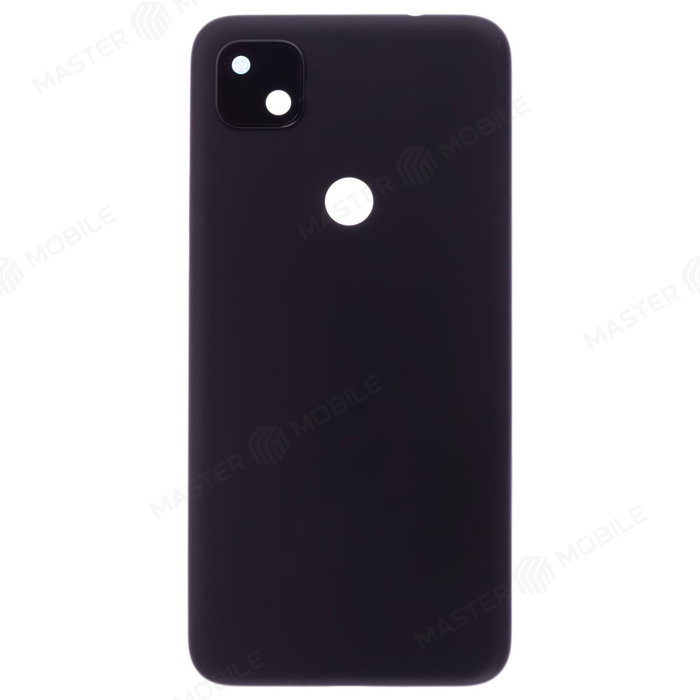 Задняя крышка для Google Pixel 4A (G025J/GA02099/G025N) (черный) (в сборе со стеклом камеры)