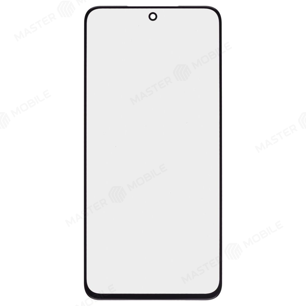 Стекло модуля для Samsung G990 Galaxy S21 FE + OCA (черный)