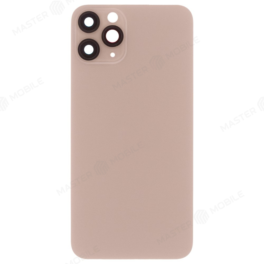 Задняя крышка для Apple iPhone 11 Pro (золотистый) (в сборе со стеклом камеры) (Premium)