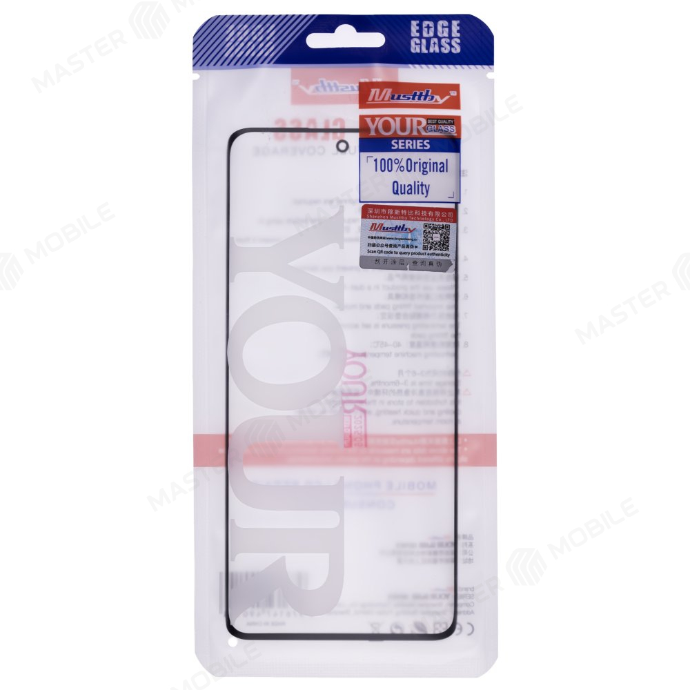 Стекло модуля для Xiaomi 13 Pro (2210132G) + OCA (черный) (Musttby) (Premium)