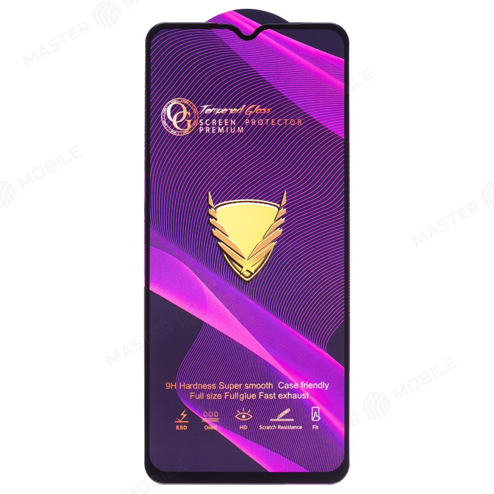 Защитное стекло OG Glass (3 в 1) для OPPO A57s (CPH2385) (черный)