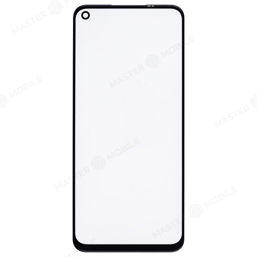Стекло модуля для Realme 7 4G (RMX2155) + OCA (черный)