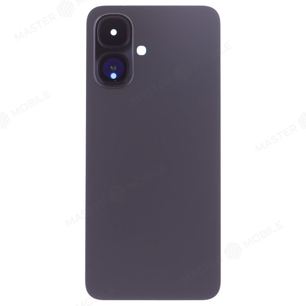 Задняя крышка для Infinix Smart 10 (X6725) (черный) (в сборе со стеклом камеры)