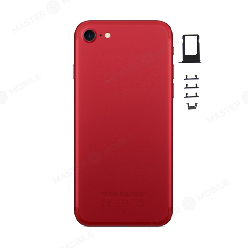 корпус для apple iphone 6s под iphone 7 (красно-черный) от магазина master-mobile.ru