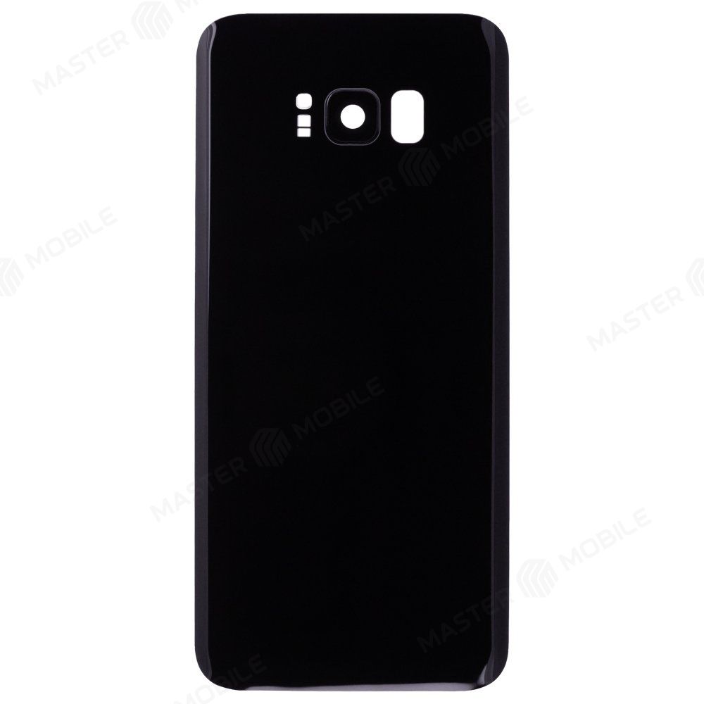Задняя крышка для Samsung G955 Galaxy S8+ (черный) (в сборе со стеклом камеры)