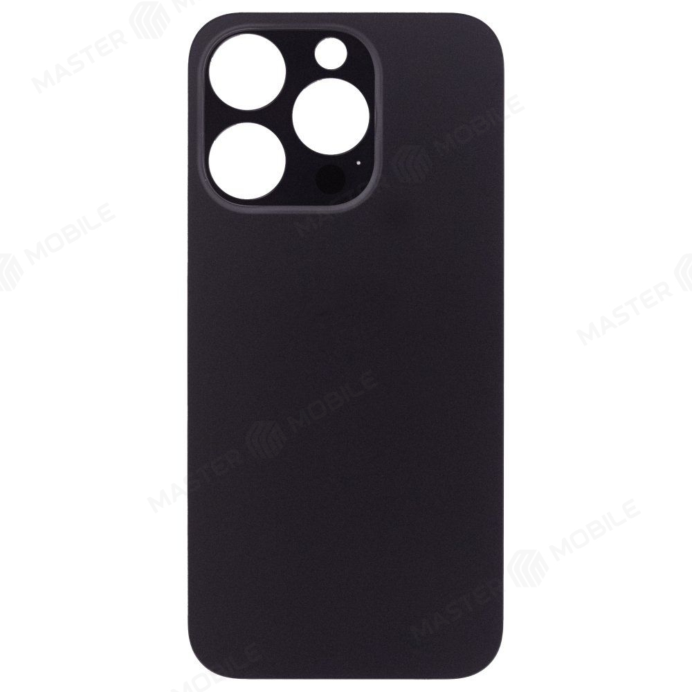 Задняя крышка для Apple iPhone 15 Pro (черный) (с широким отверстием) (Premium)