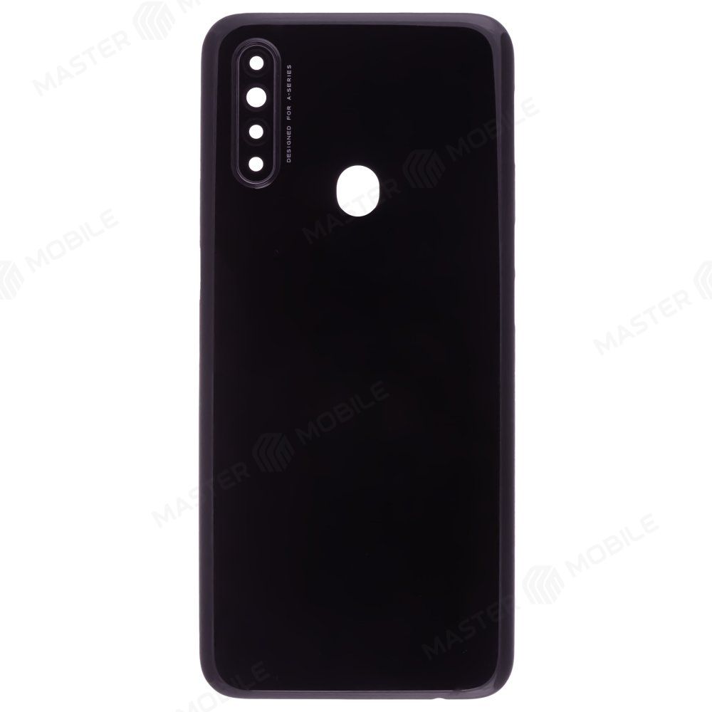 Задняя крышка для OPPO A31 (CPH2015) (черный) (в сборе со стеклом камеры)