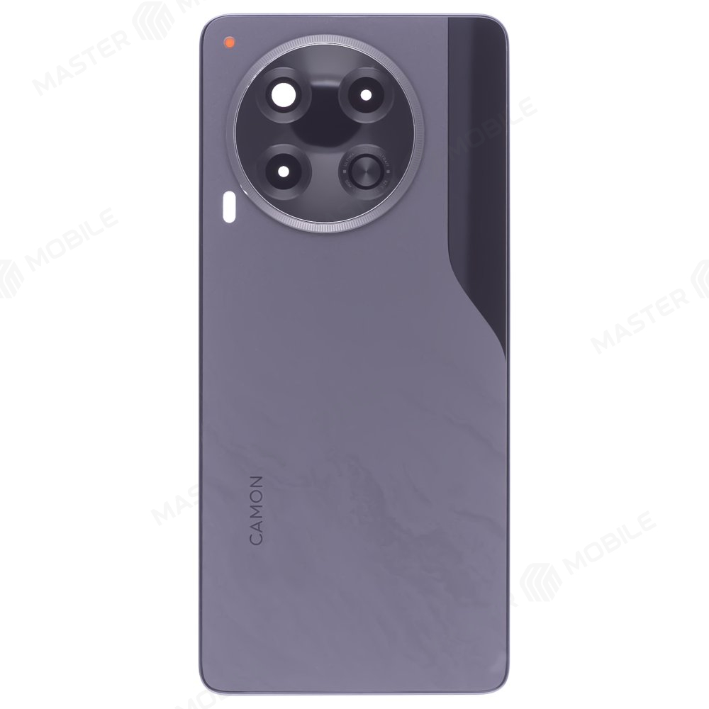Задняя крышка для Tecno Camon 30 5G (CL7) (черный) (в сборе со стеклом камеры)