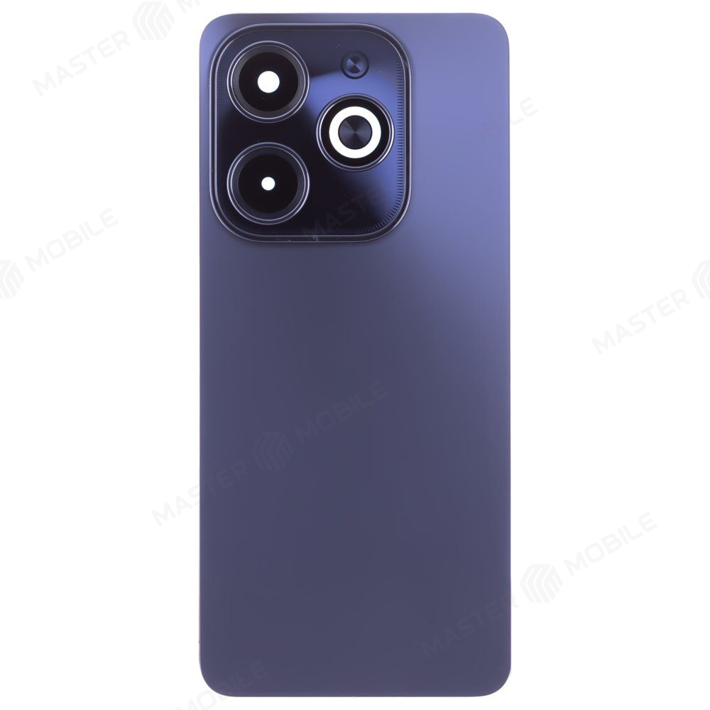 Задняя крышка для Infinix Hot 40i (X6528B) (черный) (в сборе со стеклом камеры)