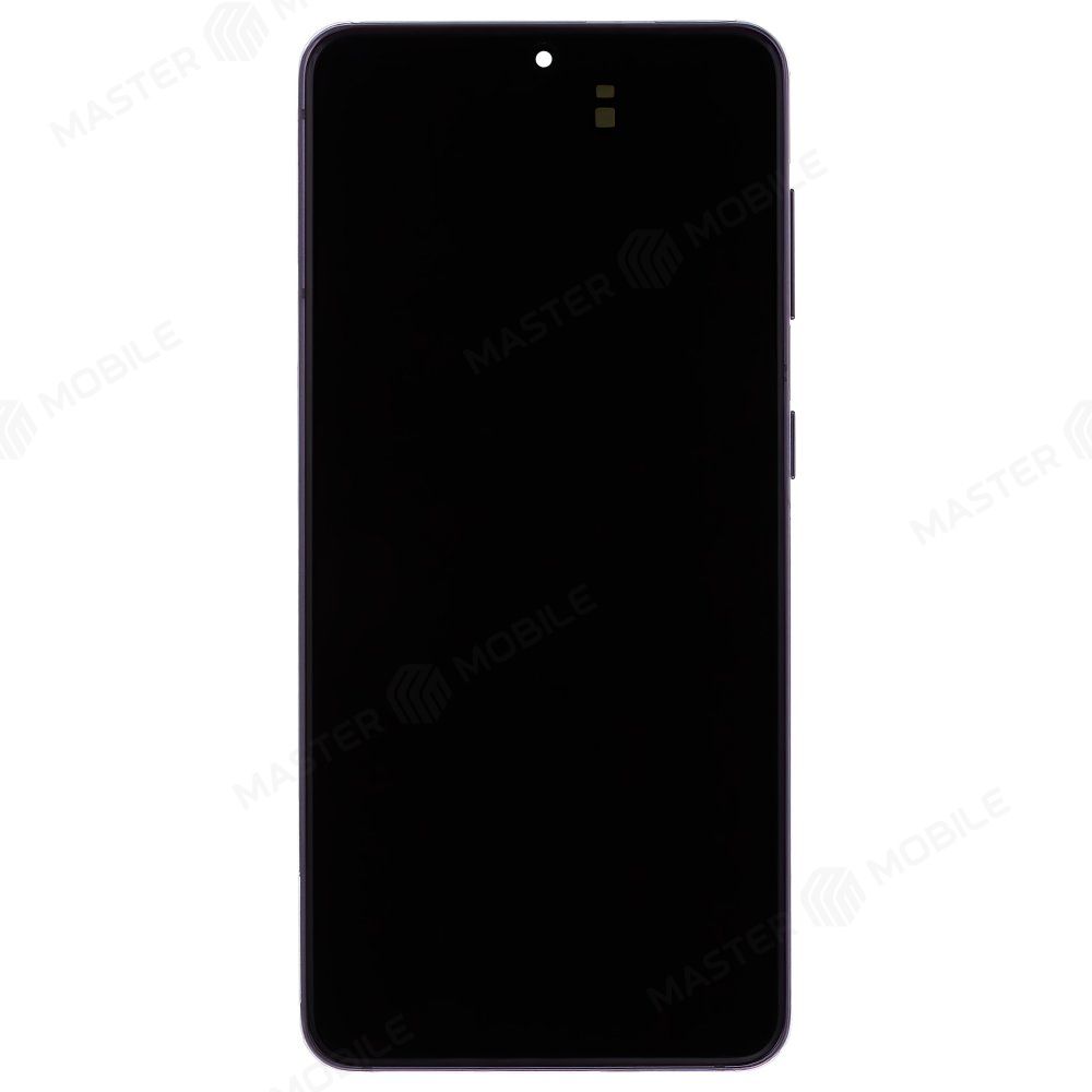 Дисплей для Samsung G991 Galaxy S21 + тачскрин (черный) (в рамке) (ORIG100) (возможен дефект ЛКП)