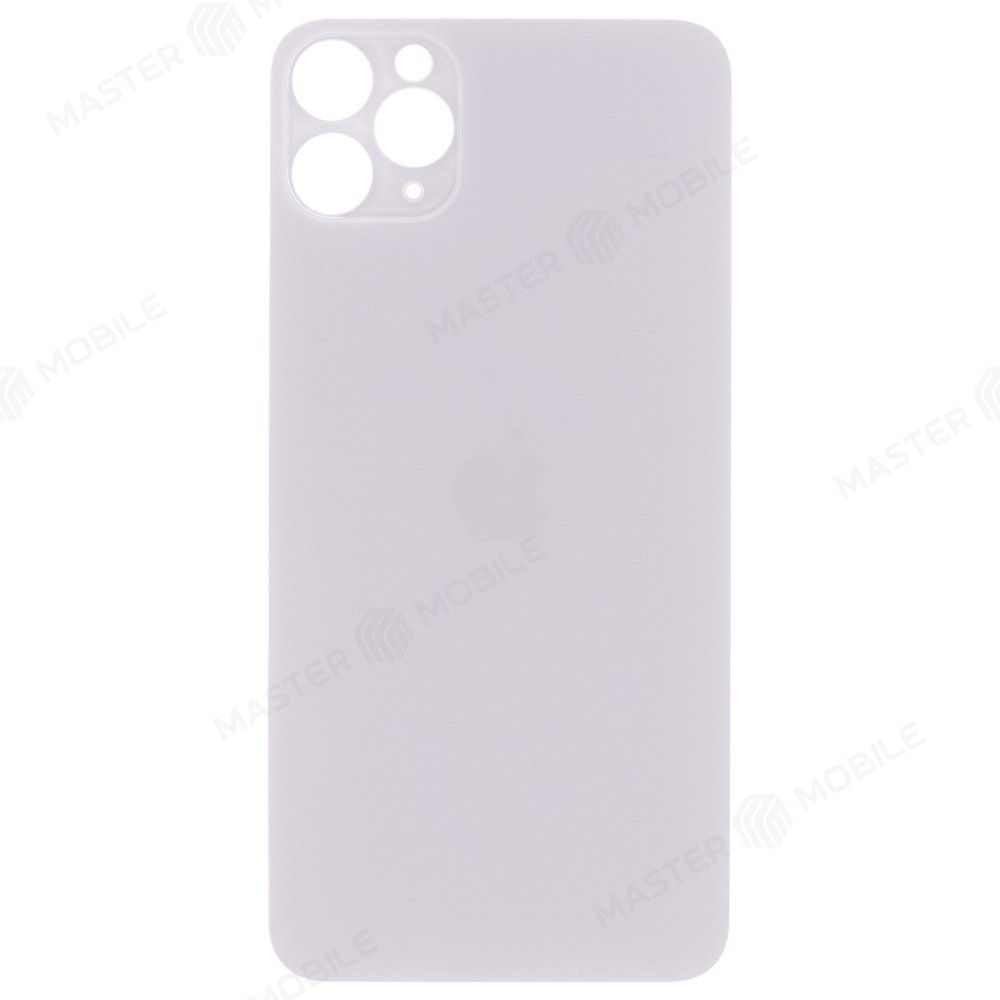 Задняя крышка для Apple iPhone 11 Pro Max (белый) (с широким отверстием) (Premium)