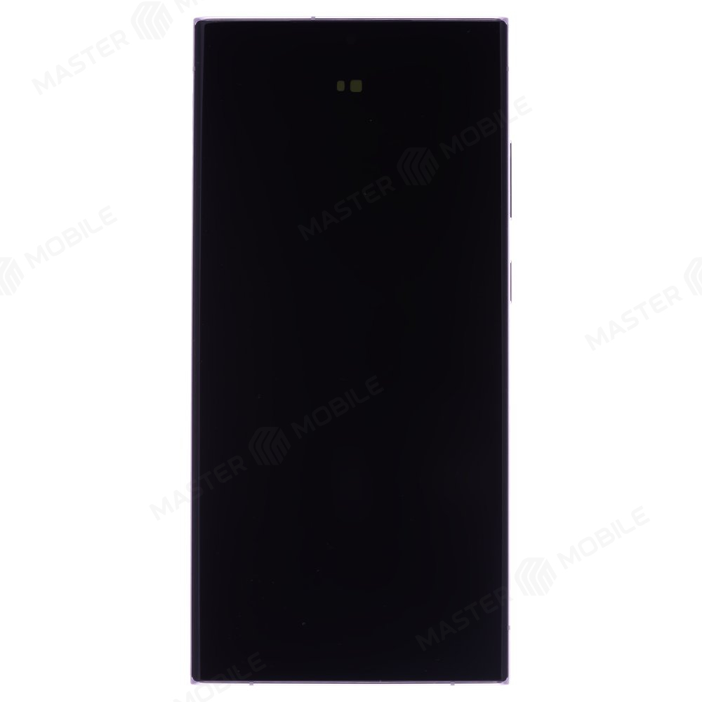 Дисплей для Samsung S918 Galaxy S23 Ultra + тачскрин (розовый) (в рамке) (ORIG100) (возможен дефект ЛКП)