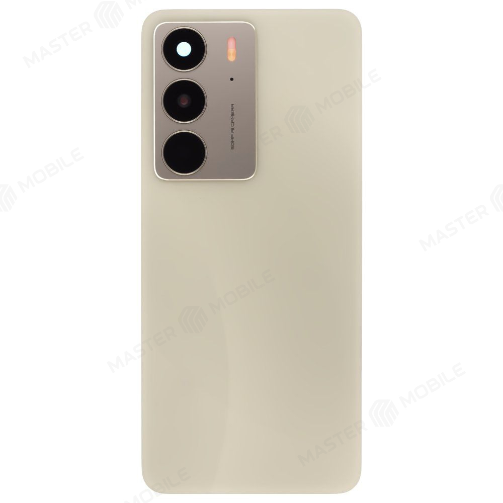 Задняя крышка для Realme C75 (RMX3941) (золотистый) (в сборе со стеклом камеры)