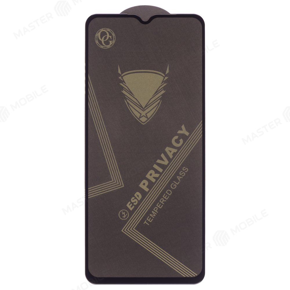 Защитное стекло OG Glass для Samsung A025 Galaxy A02s / A035 Galaxy A03 / A125 Galaxy A12 / M127 Galaxy M12 и др. (антишпион) (черный)